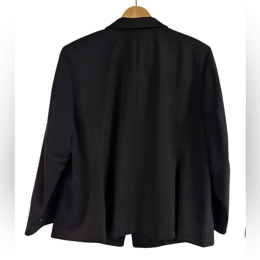 NWT Lafayette 148 New York Black Wool Stretch Blazer Sport Coat Plus Size 22W - Picture 5 of 6